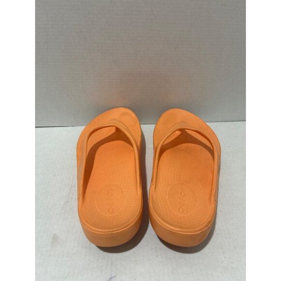 OOFOS Womens Oolala Sandal Glow orange size 7 Thong flip flops - Picture 5 of 7